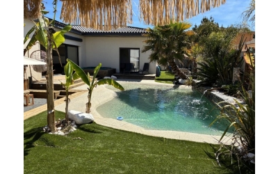 Villa plain pied contemporaine type 4 + lagon