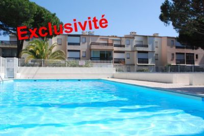 Grau d'agde Appartement type 2 rez de jardin + parking privatif